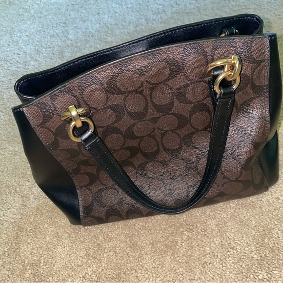 Coach Satchel Bag brown black - Picture 7 of 13